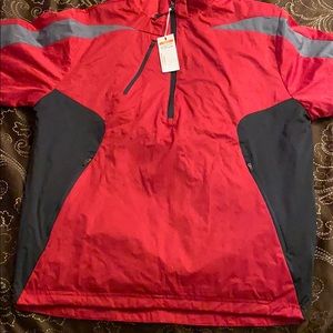 Long sleeve golf windbreaker 1/4 zip